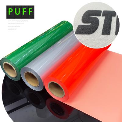 China Luminous Apparel Vinyl 3d Blast Vinyl Textil PU film vinilo heat transfer vinyl for apparel textile for sale