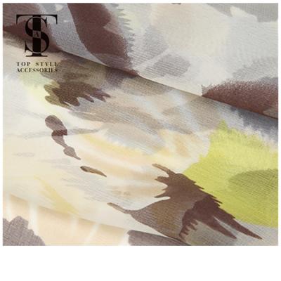 China 2018 Soft Smooth Luxury Chinese Ladies Design Chiffon Silk Fabric Silk Digital Printing for sale