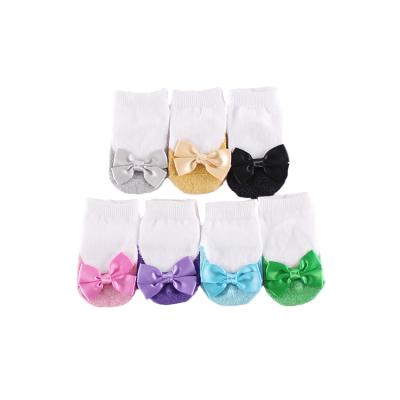 China Little Girl Princess Cute Bow Toddlers Breathable Newborn Soft Cotton Baby Socks for sale