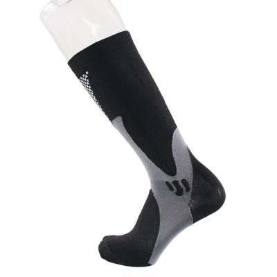 China Breathable Custom Mens Knitted Thick Knee High Compression Socks for sale