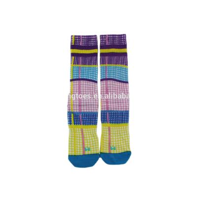 China Breathable Custom All Over Printed Sublimation Socks Men for sale