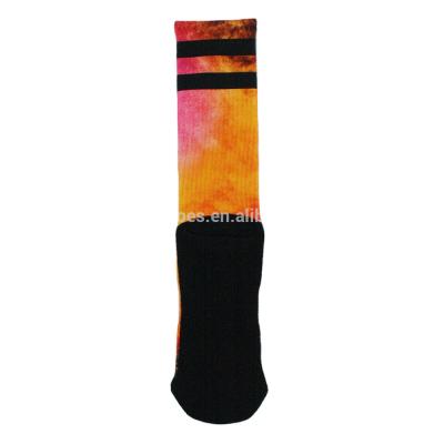 China QUICK DRY Customized Polyester Sublimation Socks Printed for sale