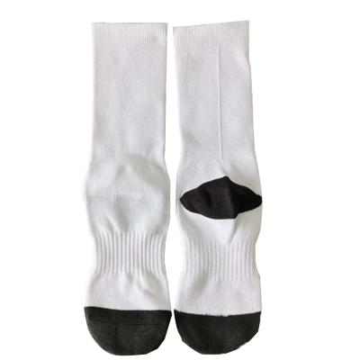 China wholesale breathable no moq polyester sublimation empty socks for sale