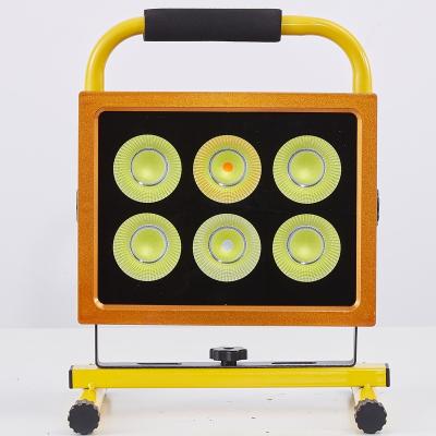 China Aluminum+ABS New high-power portable outdoor rechargeable LED solar flood emergency work light 3 years warranty for sale