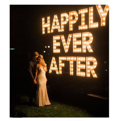 China Simple High Quality Electronic Signs Led Outdoor Light Big Up Letters Love For Wedding Decoration Light Up Sign for sale