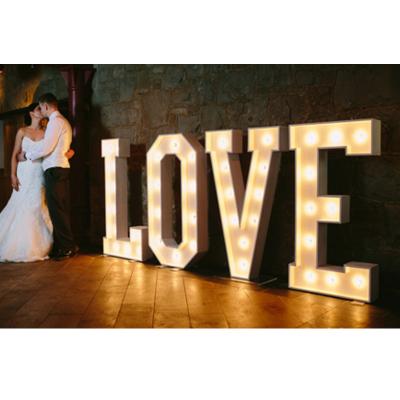 China Various large good quality simple lights decoration led letters wedding led marquee letters marquee letters for sale