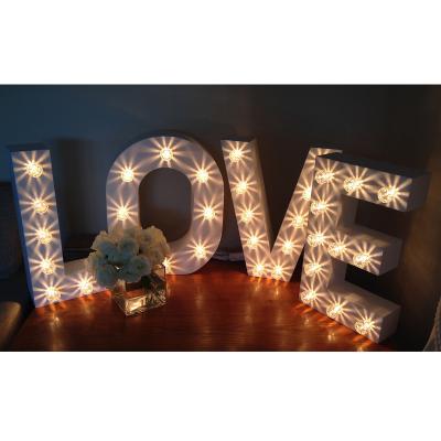 China Giant Sign Marquee Letters Simple Giant Wedding Large Letters Light Up Marquee Letters for sale