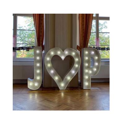 China simple high quality 3d led outdoor light up letter marquee letters for christmas night wedding event decorations for sale