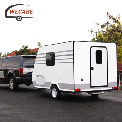 China Travel Trailer WECARE 325*200*160Ccm China Supplier Camping Trailer Teardrop Camper for sale