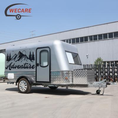 China Travel Trailer Wecare CE Certified Mini Travel Trailers Luxury Caravan Camping Trailer for sale