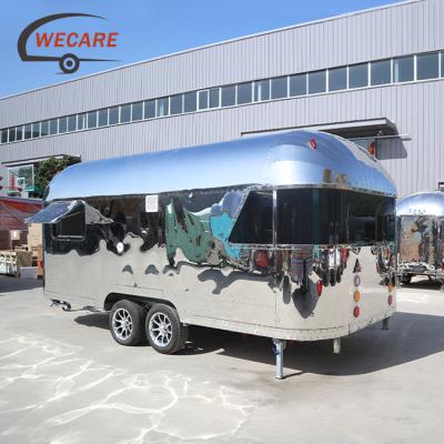 China food & Drinks Mobile Home Air Stream Outdoor Caravan Camping Trailers For Sale for sale