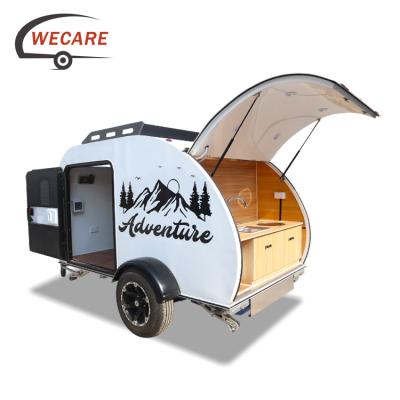 China Valid Mobile Camping Travel Trailer Wecare EEC Mini Caravan Travel Trailer for sale