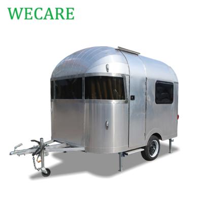 China Travel Trailer Wecare CE Certified Aluminum Small Travel Trailer Camper Caravan for sale