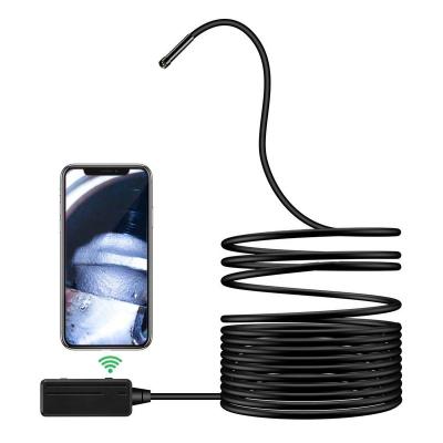 China 5.5mm Radio Borescope WiFi Endoscope Camera 2.0MP HD Semi-rigid Waterproof/Waterproof Snake Camera for Inspecting Motor Motor Sewer for sale