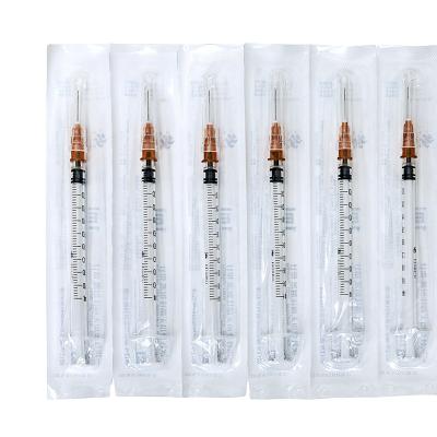 China Clinic 1ml Disposable Plastic Injection Syringe Disposable Syringe 1ml With CE ISO for sale