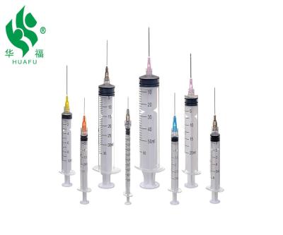 China Disposable PVC Two Component BD Big Glass Syringe With Needle 1ml 2ml 3ml 5ml 10ml 20ml 30ml 50ml 60ml for sale