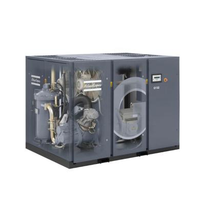 China Atlas Lubricated G132 G160 Copco Lubricated Screw Air Compressor for sale