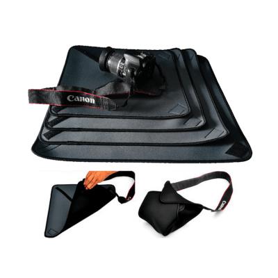 China Hot Selling Neoprene 50*50cm Travel Pouch Bag Camera Lens Bag Soft Black Waterproof Camera Case Bag Protective Effects To Protect Camera Lens for sale