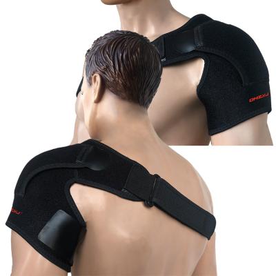 China Hot Selling Adjustable Sports Protectors Strap Single Shoulder Guard Brace Support Belt Protector For Shoulder Protection for sale