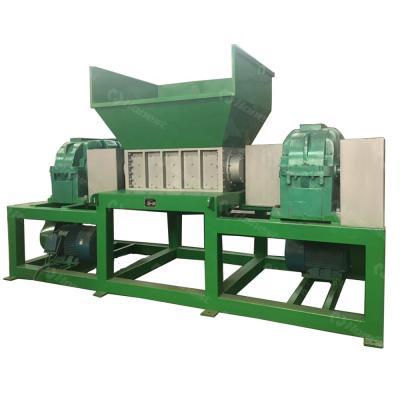 China Crush Different Materials Twin Shaft Shredder Machine For Document Covers And Office Hard Papers for sale