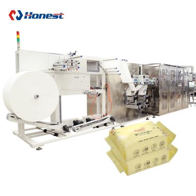 China Factory Price Automatic Wet Tissue 5-30pcs/bag Wet Wipes Production Packing Machine for sale