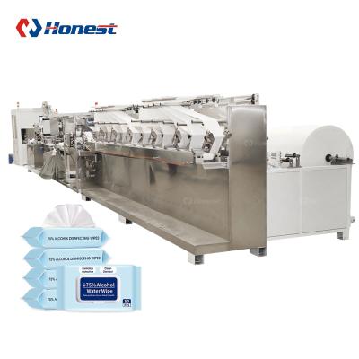 China High Speed ​​Wet Wipes Production Large Package Wet Wipes Making Machine Production Line for sale