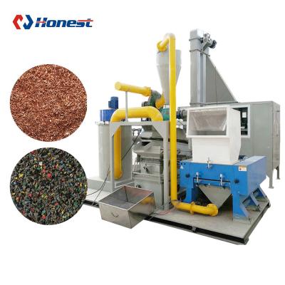 China Scrap Copper Wire Scrap Copper Wire Granulator Scrap Wire Crushing Recycling Machine for sale