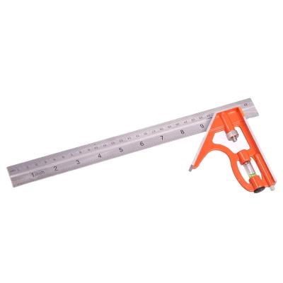 China Asaki 12inch 300mm Combination Test Square Measuring Tool Sliding Ruler 90 Degree Angle Ruler With Level Vial for sale