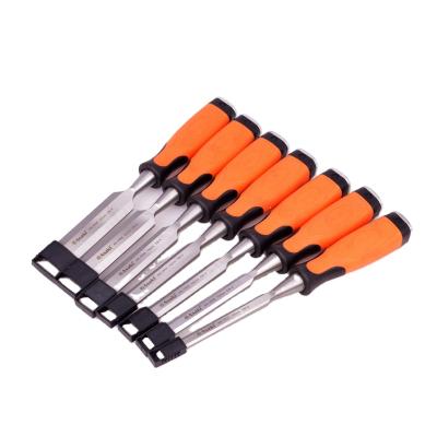 China High Quality Woodworking TPR Carpentry Chisels With Plastic Handle for sale