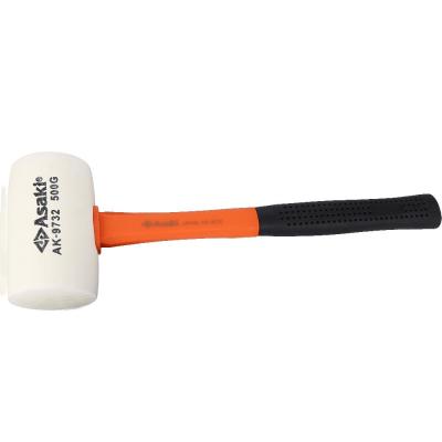 China White Rubber Hammer Rubber Tile Hammer ASAKI Rubber Mallet for sale