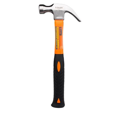 China Professional Claw Hammer Hand Tool Claw Hammer with Fiberglass Handles for sale