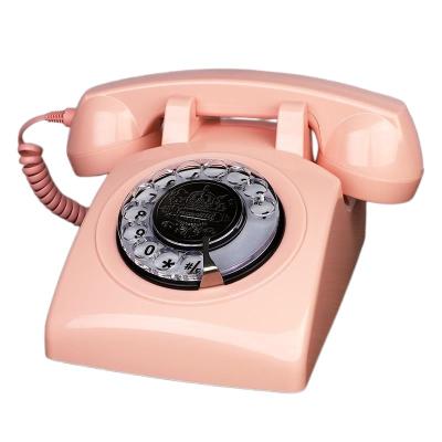 China Decorative retro telephone in the house antique telephone with recording function wedding rotary antique telephone audio guestbook for sale