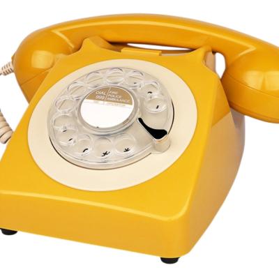 China Retro Decorative Telephone In Home High Quality Vintage Retro Antique Landline Cable Wedding Guestbook Audio Telephone for sale