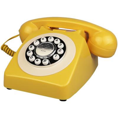 China Good Quality Retro Home Decorative Telephone New Antique Telephone A Guestbook Wedding Rotary Dial Audio Telephone for sale