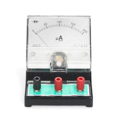 China J0415 Fun DC Microammeter 200uA Physical Experiment Meter DC Voltmeter Teaching Analog Ammeter for sale