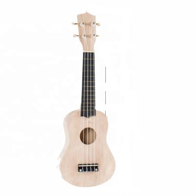 China Rod education semi finished non-toxic basswood wooden ukulele for children to collect wooden mucis kids toys child for sale