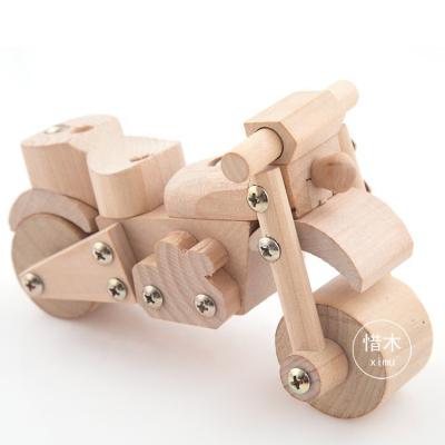 China Stem education semi finished non-toxic basswood airplane jeep motorcycle for kids to assemble kids craft set for sale