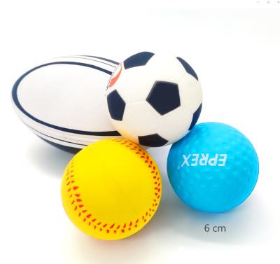 China Custom Toy Promotional Sports Logo Stress Ball PU Foam Squeeze Ball PU Ball Anti Print PU Foam Stress Ball Custom Foam Squeeze Ball for sale