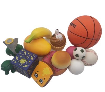 China 2021's Slow Rising Soft Toy PU Foam Rubber Stress Relief Stress Toy Soft Ball Toy Product PU Supplier for sale