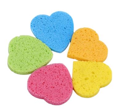 China High Density Butterfly Monkey Soft Non-Toxic Animal Shaped Round Cellulose Sponge Viable For Face Cleansing Skin for sale