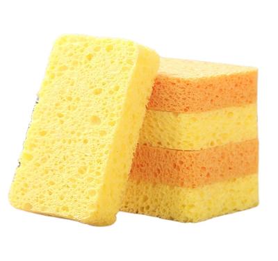 China Sustainable Cellulose Sponge Kitchen Dish Cloth Natural Super Absorbent High Efficient Tableware Scouring Pad Cell for sale