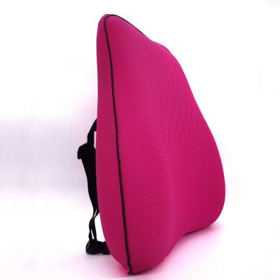 China Memory Sponge Foam Ergonomic Lumbar Support Back Rest Pillow For Office Chair And Car Seat for sale