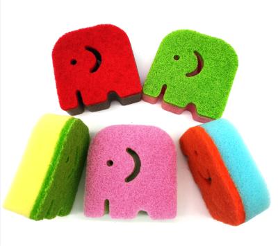 China EXFOLIATE Eco Friendly Kitchen Sponge Kitchen Scrubber Cleaning Animal Sponge for sale