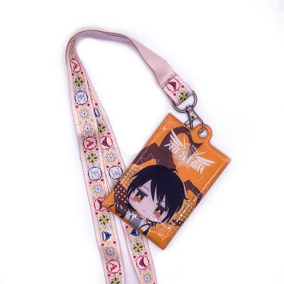 China Custom soft pass event print design souvenir r kids hanging badge id card pass holder for school company office for sale