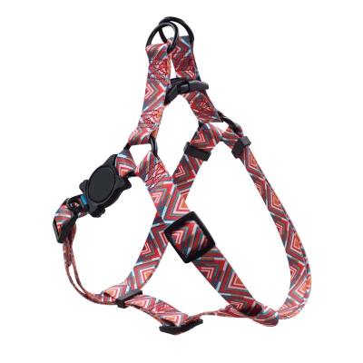 China Personalized LOCO Step-in Colorful Heat Transfer Pet Harness High Quality Sublimation Printing Dog Harness for sale