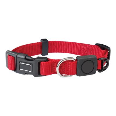 China High Quality Custom Signature Pet Collar Nylon Dog Collar With Quick Release Plastic Buckle for sale