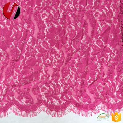 China 2020Mexico Viable Design Soft Wide Mesh Cotton Nylon Eyelash Lace Bridal Fabric for sale