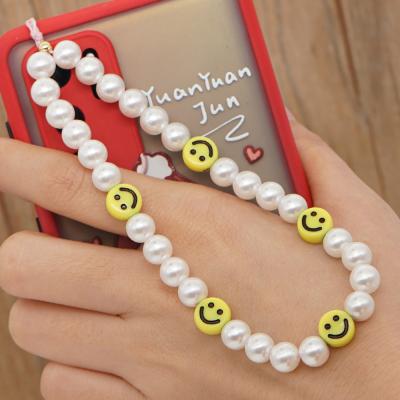 China Mobile Phone Acrylic Chain Crystal Customized Decoration JC Colorful Beaded Beads Chain For Phone for sale