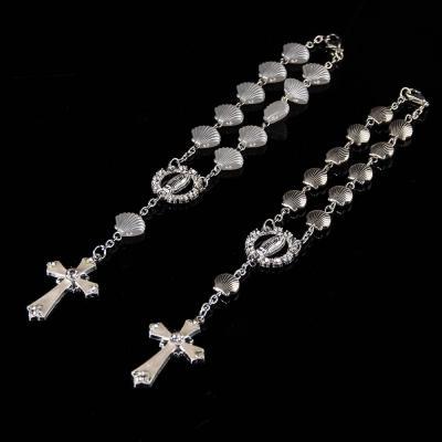 China 5 Decades In-1 Medal 3 Full Onyx Religious Marbled Catholic Rosary Bracelet For Women & Catholic Bead Rosary For Men for sale