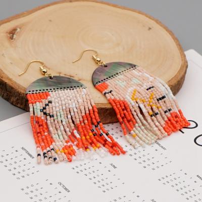 China Fashion Cute High Quality Hand - Woven Style Earrings Miyuki Seed Beads Bohemian Earrings for sale